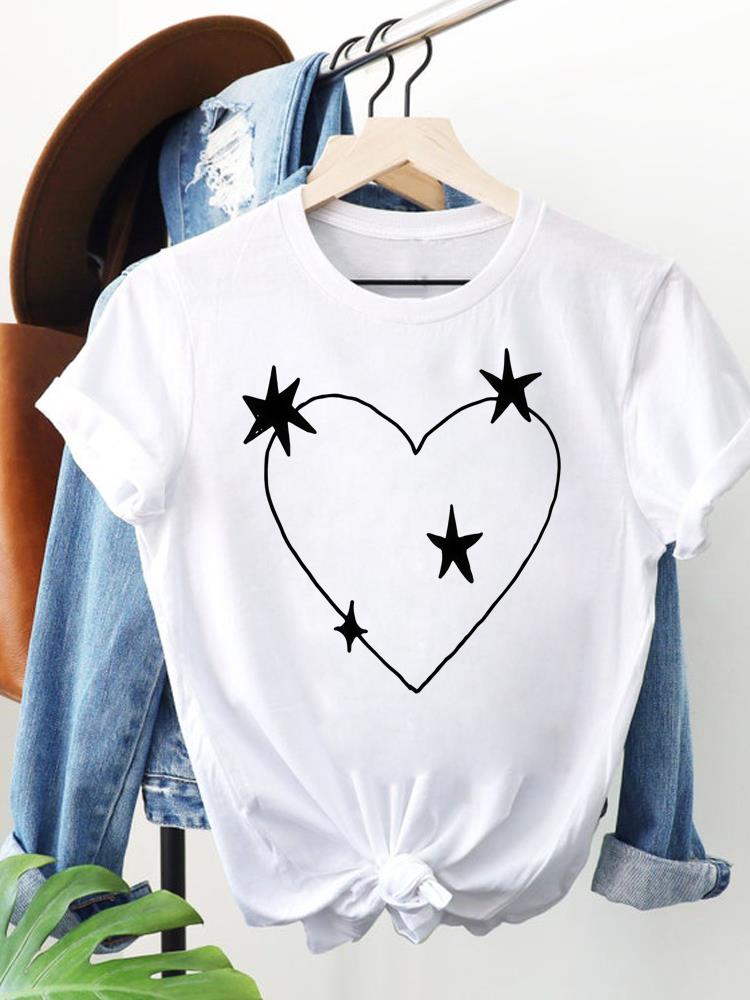 (Asian Size) Women Clothing Short Sleeve T Shirt Fashion Tee Top leopard letter Woman Print Female Graphic T-shirts