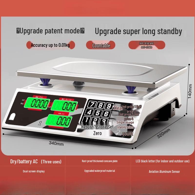 High-Precision 30kg Rechargeable Digital Scale