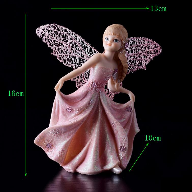 Evropské pryskyřičné ozdoby Anděl Květina Víla Domov Obývací pokoj Stůl Socha Řemesla Dětský pokoj Figurky Dekorace Narozeninové dárky