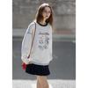 TonLion Women's Letter Print Round Neck Sweatshirt