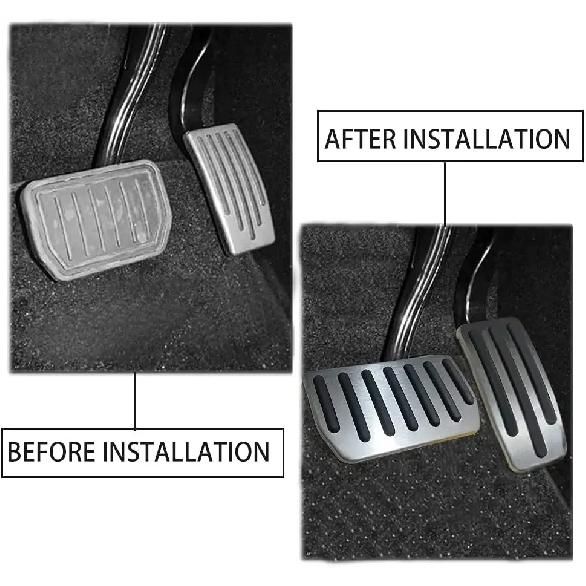 For Tesla Model X Model S Accessories Aluminum Alloy Foot Pedal Accelerator Gas Fuel Brake Pedal Rest Pedal Cover Car Styling