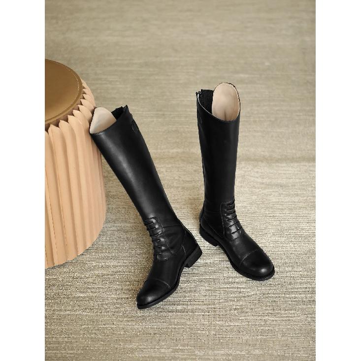 2025 Equestrian Boots Leather Equestrian Supplies Long Boots Riding Equipment Non-Slip Ultra Footwear Resistant Horse Rider Shoe