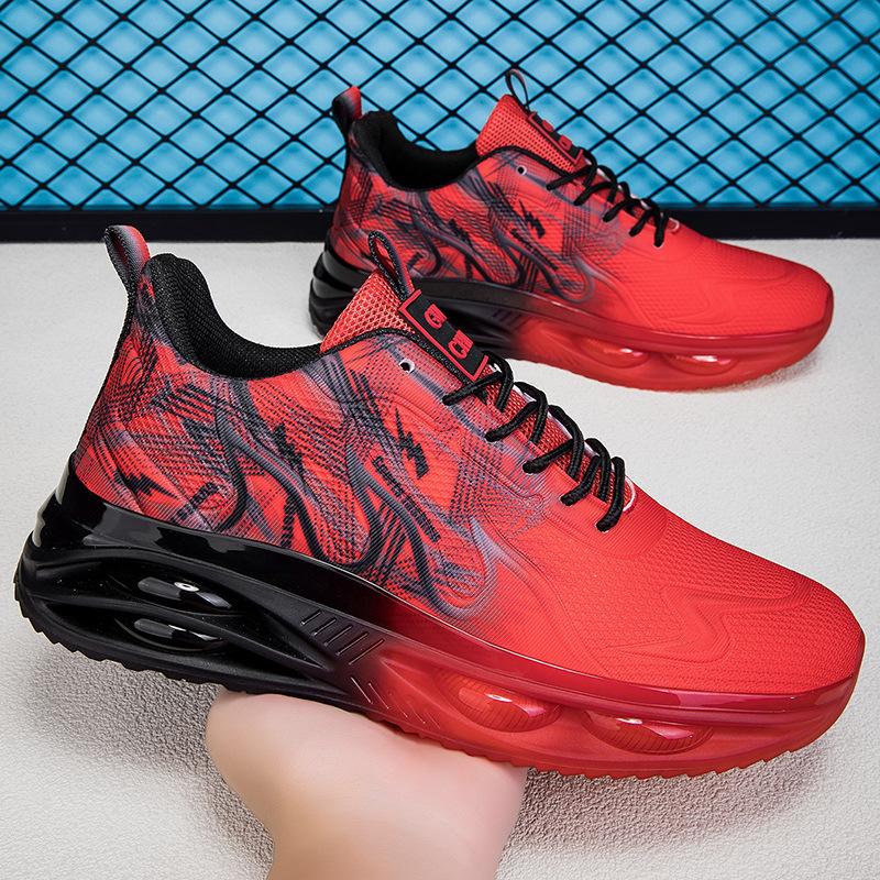 

Большие размеры спортивной обуви мужские интернет знаменитости дышащая сетчатая спортивная обувь повседневная легкая мягкая подошва кроссовки Jinjiang повседневная обувь 46