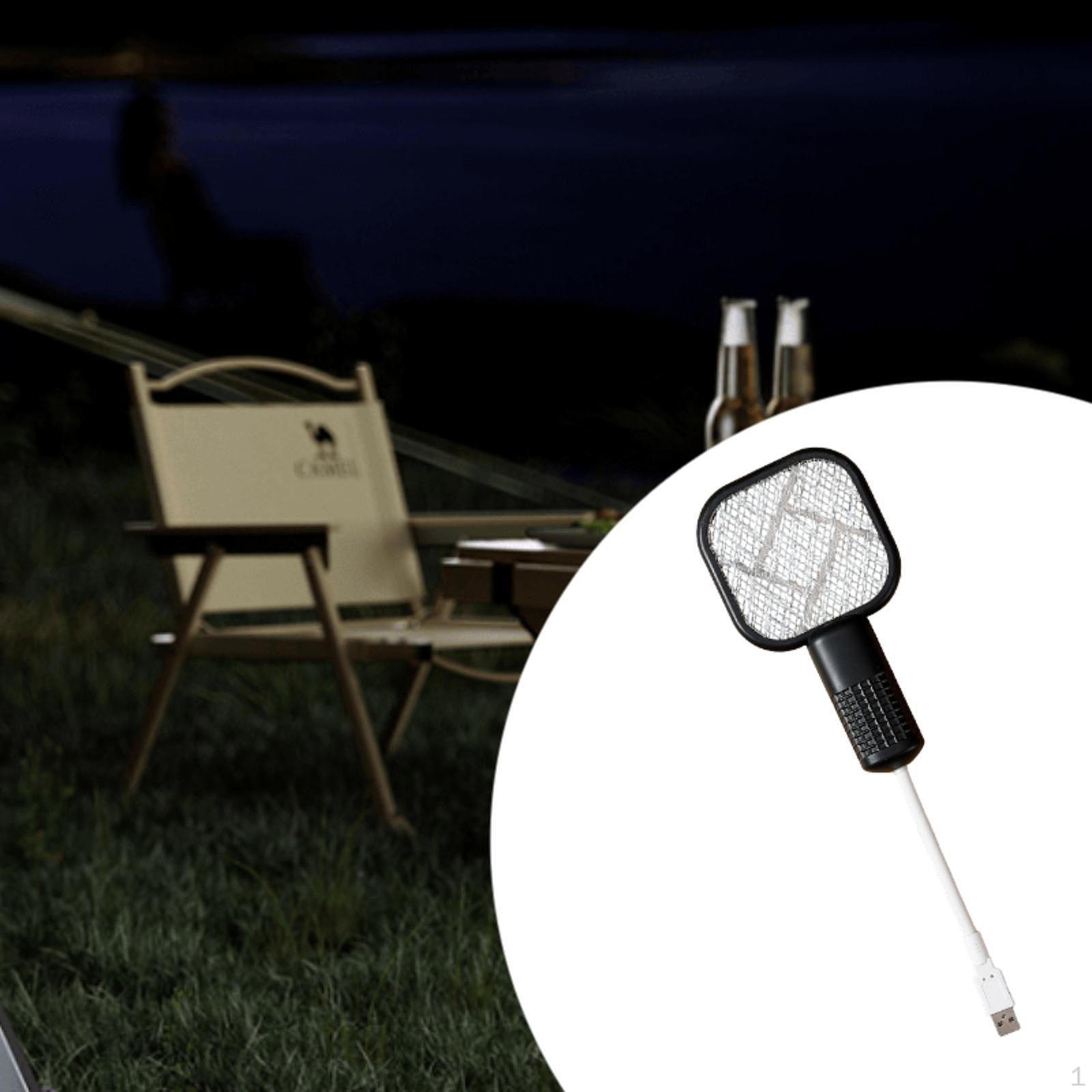 

Електрична мухобійка Складаний ручний засіб для знищення комарів для внутрішнього дворика синій