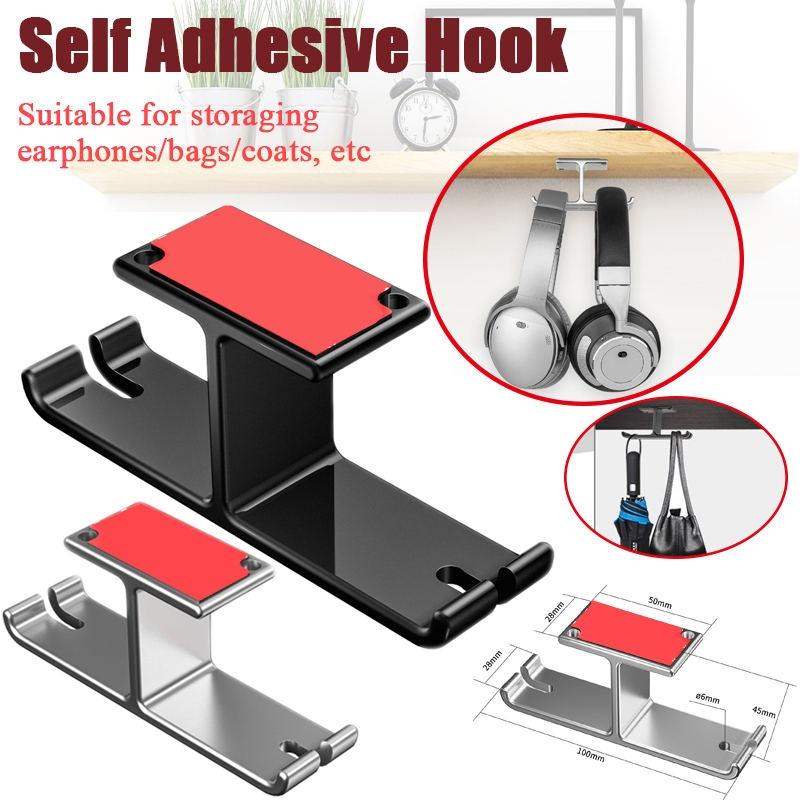 Buy Multifunction Headset Hanger Earphone Standing Rack Self Adhesive ...
