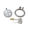 New Stainless Steel Flat Lock Chastity Cleaner CB Fake Mother Device Penis Cage Taiji Mesh Sex Toys