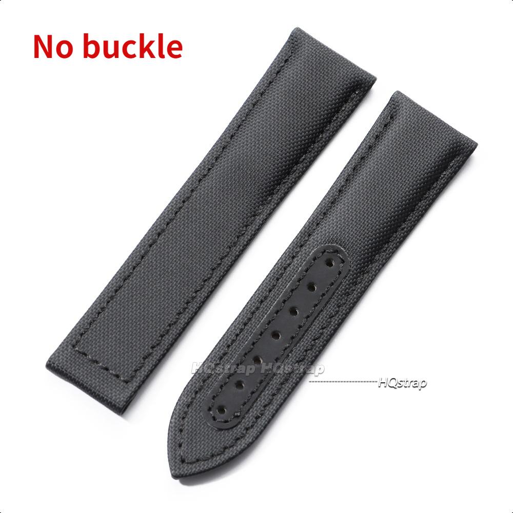 

Sailcloth Nylon Watch Straps for Omega for Seamaster Strap Butterfly Buckle Universal Canvas Leather Watchband 20 22mm Bracelets 22mm&no logo