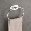 Rustproof Towel Ring Hook Wall Mounted Self-adhesive Towel Holder Hand Towel Holder  Bedroom Use