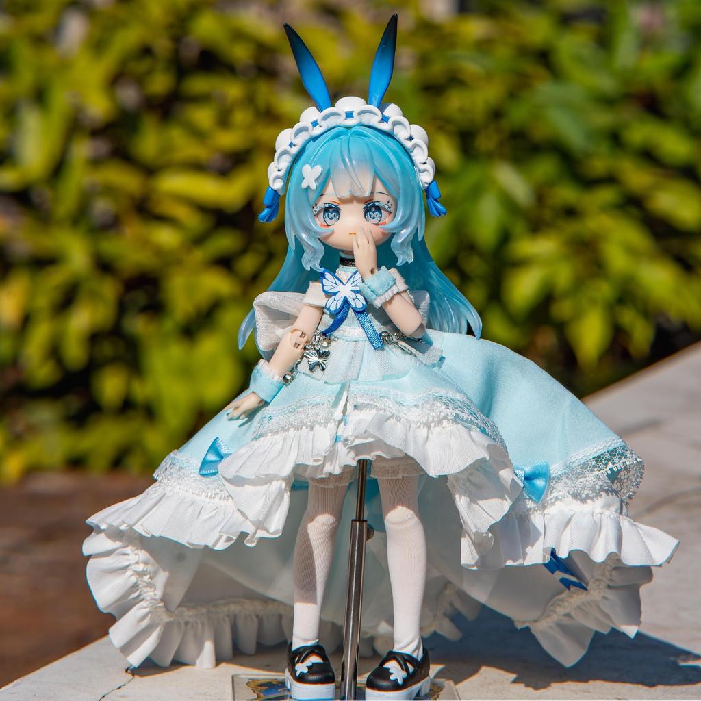 Blind Doll Hydune Model Butterfly Blind Box BJD Doll 18 Scale BJD Articulated Figure Anime Doll Gift for Girls Ages 15 and Up Made of PVC & ABS with