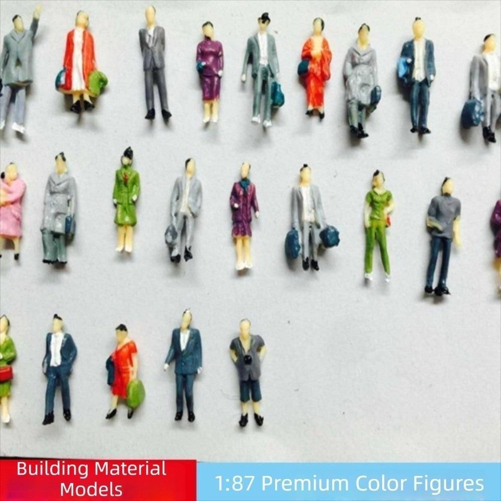 10pcs 1:25 1:30 1:50 1:75 1:87 Scale Miniature Landscape Figurines  DIY Handmade