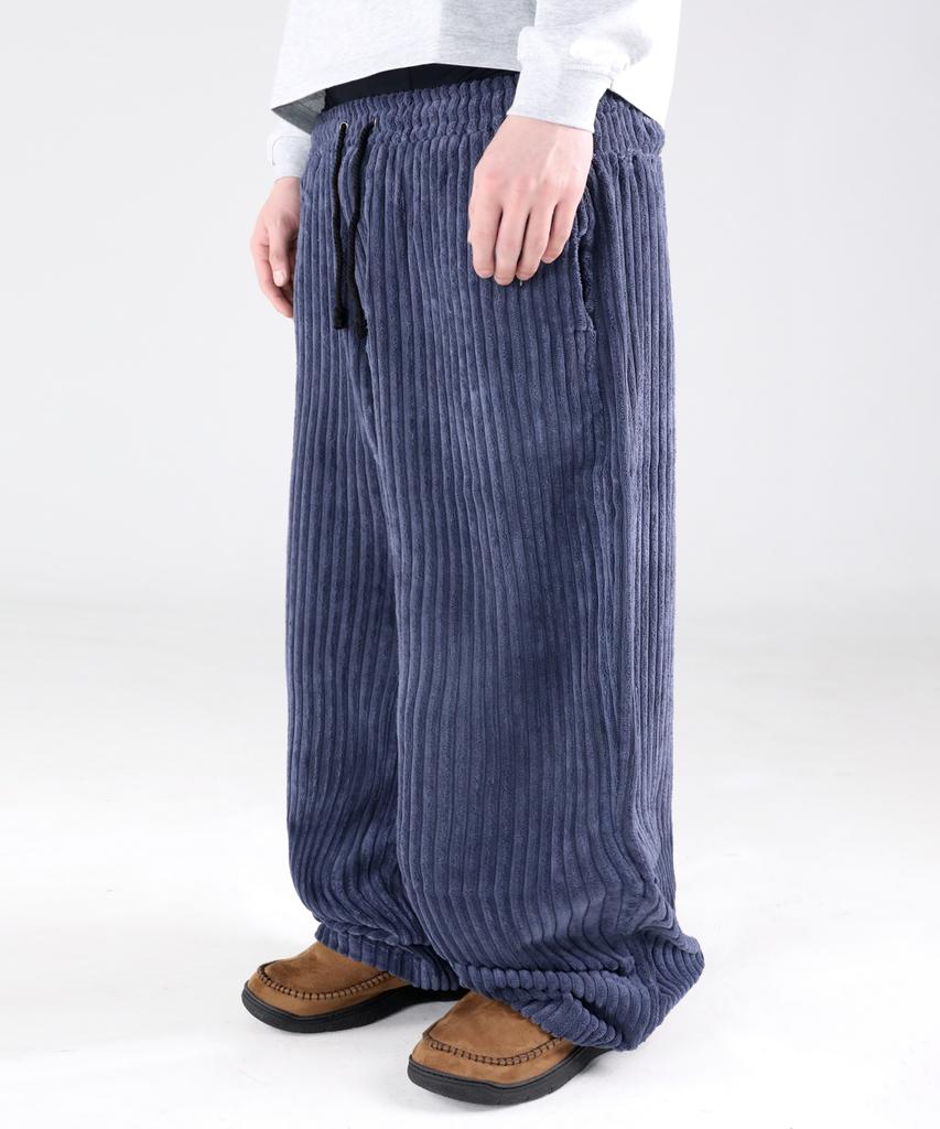 Gluck Gp152 Big Corduroy Easy Pants (Navy)
