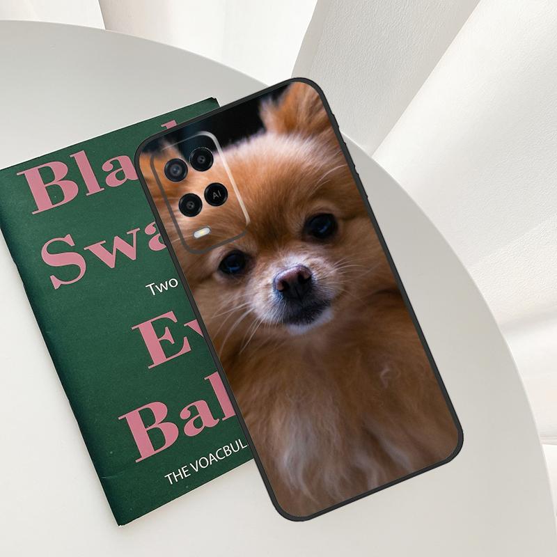 Pomeranian Dog Case For Oppo A96 A76 A16 A15 A17 A52 A72 A54S A57S A58 A78 A98 A57 A77 A54 A74 A94 Cover