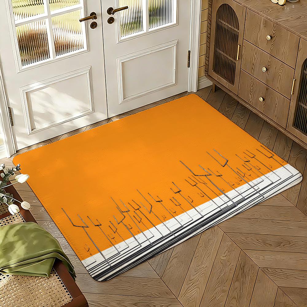Alternative rock the muse band Floor Mat Soft Thickened Absorbent Non-Slip Bedroom Living Room Door Mat Home Decor Flannel Rugs