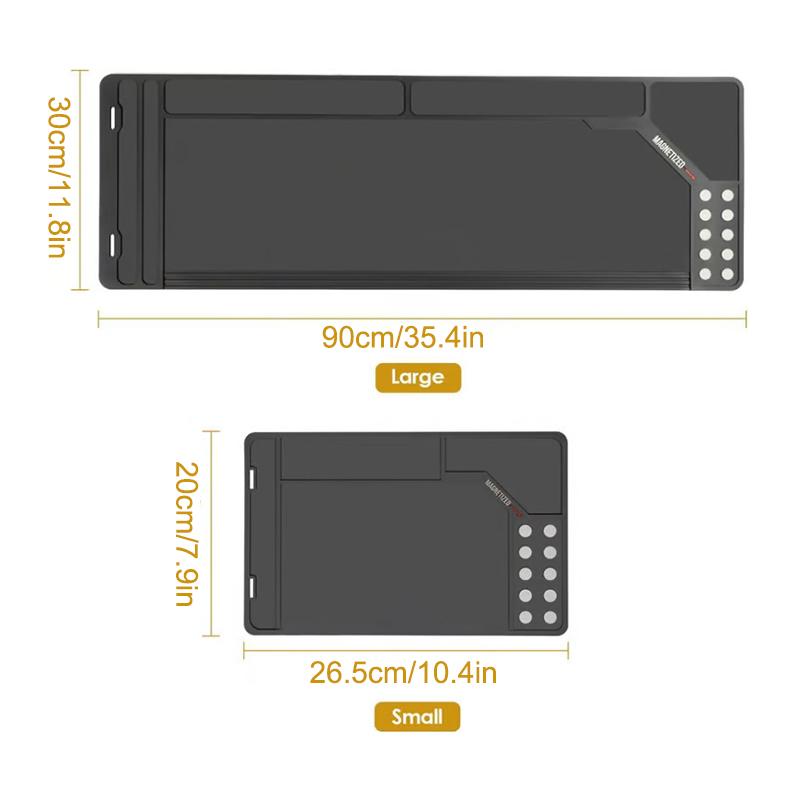 Gun Cleaning Mat Rifle Pistol Gun Mat With Magnetic Dots Non-Slip With Organizer Parts Tray Protective Workbench Mat
