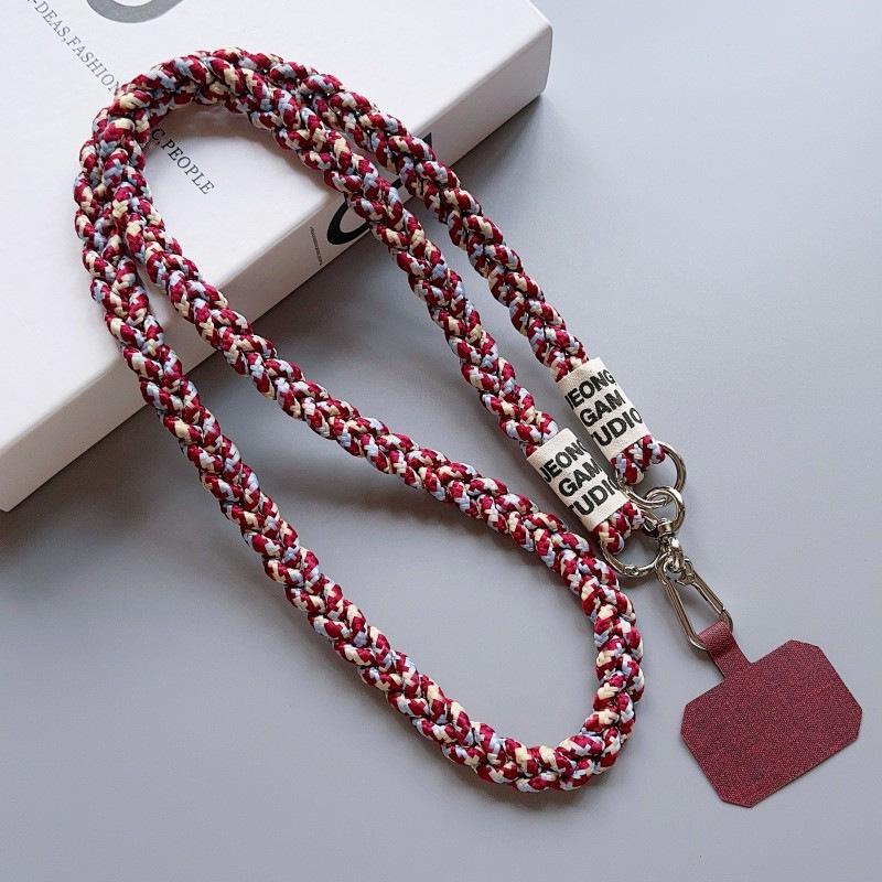 Braided Crossbody Mobile Phone Lanyard for Outdoor Mountaineering - Unisex Shoulder Strap Pendant.