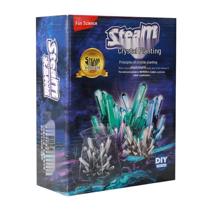 Kids' Crystal Growing Science Kit: DIY Educational Toy for Crafting Crystals