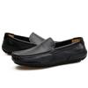 Flat Slip-on Round Toe Soft Leather Shoes for Men Retro Low Price Comfortable Common Luxury New In Promotion Man Casual Shoe