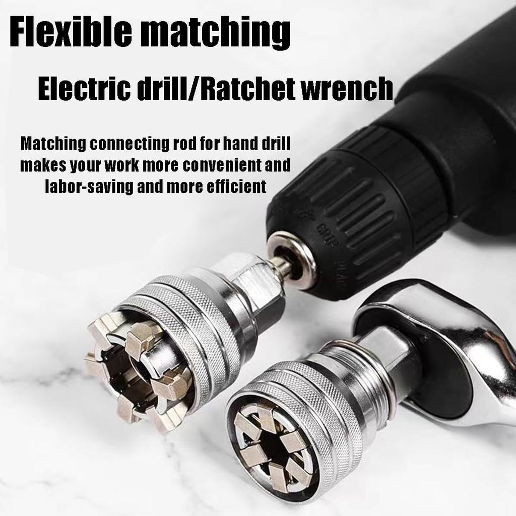 Multi-Function Universal Socket Wrench Tool - Universal Maintenance Tool, 10mm-19mm Adjustable Universal Socket Wrench, Universal Socket Tool for