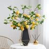 With Lifelike Lemon Fake Fruit Stems Fresh Green Yellow Simulation Green Plants  Flower Arrangement