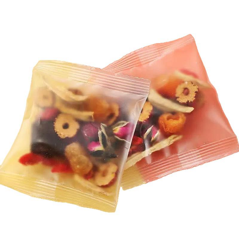 Brown Sugar Ginger Tea Sampler: Red Date, Longan, Goji Berry, Rose, Black Sugar, and Ginger Date Tea with Ginger Candy.