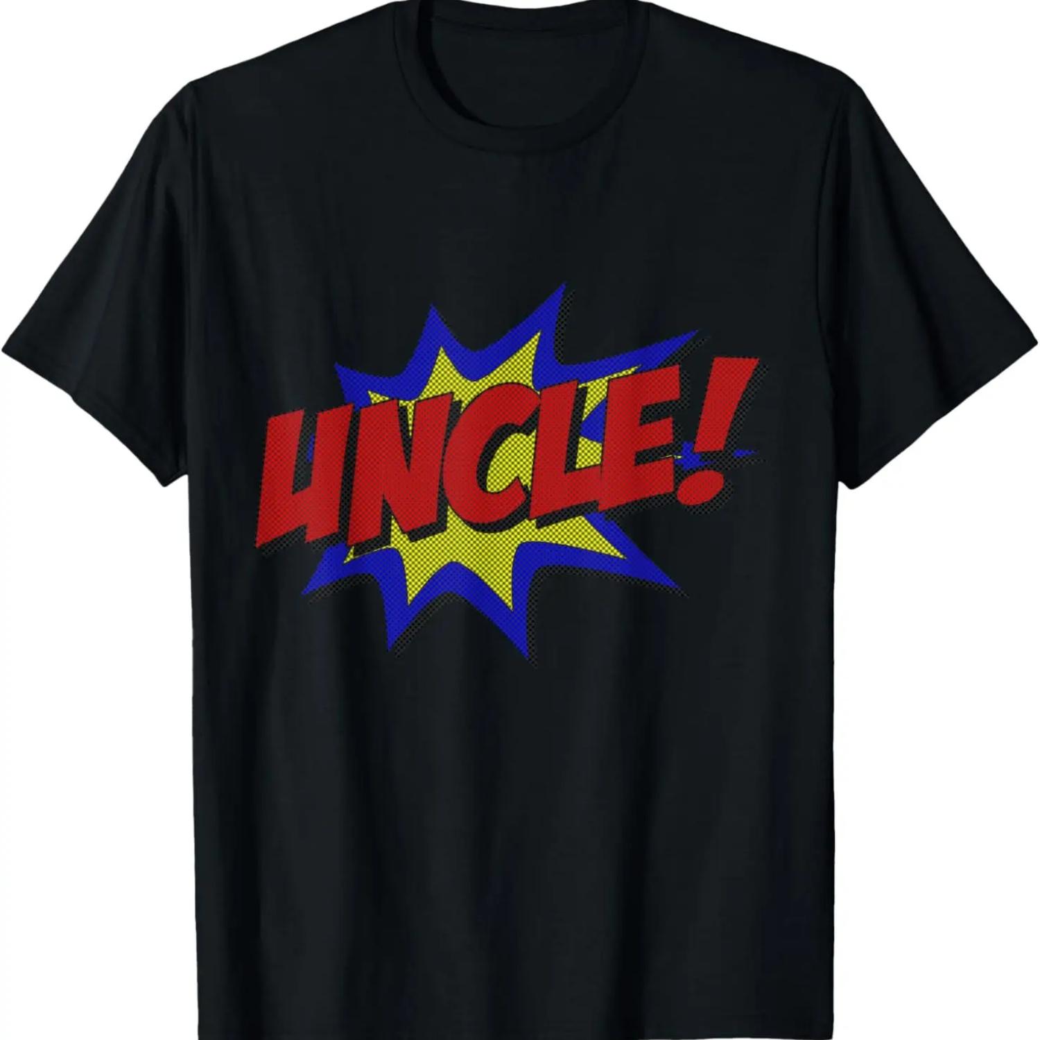 Mens Uncle Comic Book T-Shirt T-Shirt S чёрный