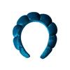 Vintage Velvet Cloud Hair Hoop for Women Girls Sponge Headband Wash Face Wristband Set Spa Bathroom Accessories