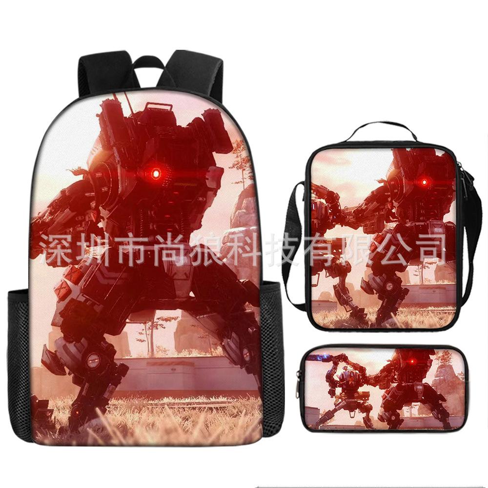 Titan Klok Man Schooltas Monitor Oorlogen Toilet Man Rugzak Tv Audio Man Rugzak Jongens Tas