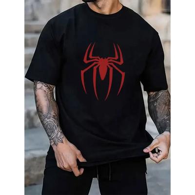 100% baumwolle T-shirts Männer Luxus Marke Spinne Kurzarm T-shirts Mode Frauen T-shirts Kurzen Ärmeln Lose T Kleidung 2024