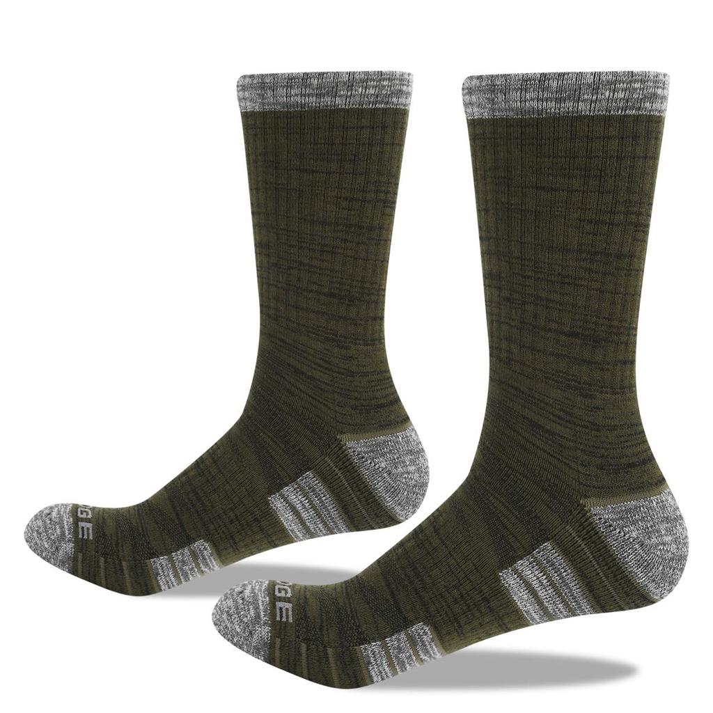 [YUEDGE] Men's Sports Socks, Thick, Cushioned, for Hiking and Trekking, Breathable, Sweat-Absorbing, Odor-Resistant, Premium Cotton, 5-Pair Set, Size