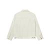 Fila Loose Fit Polo Collar Casual Solid Color Logo Long Sleeve Woven Jacket Men Jackets Jade-White F51M238703F-IV