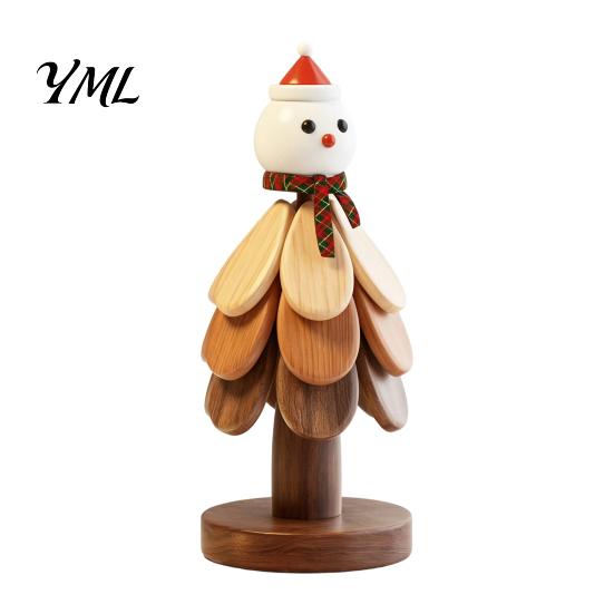 Unique Holiday Housewarming Gift Collapsible Wooden Trivets for Hot Dishes, Tree-Shaped Heat Resistant Potholders, Insulation Mat Cookware Folding