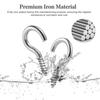 Mini Ceiling Screw Hooks Iron Hanger for Outdoor String Lights Hanging Plants Mug Arts Decorations Cup Extend Hooks
