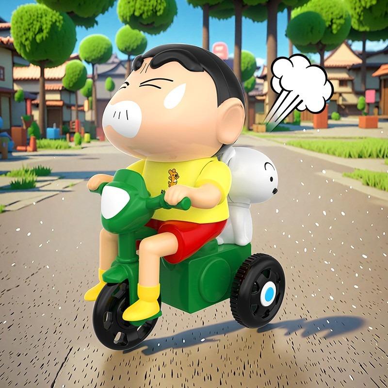 Crayon Shin-Chan Clockwork Model Moving Blind Box Creative Crawling Toy Animation Peripheral Collection Table Tide Play Gif