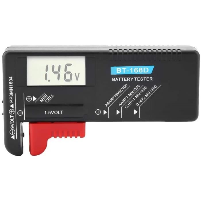 

Testeur de batterie - Écran LCD numérique BiuZi Testeur universel de pile bouton AA-AAA-C-D - 9V - 1.5V BT-168D[237]