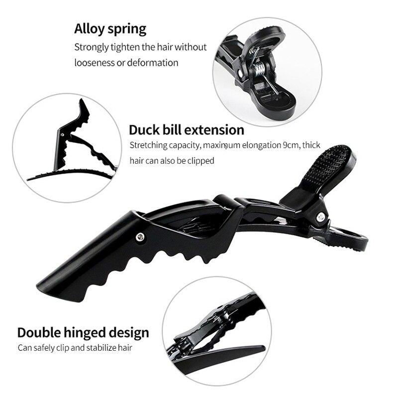 1-11PC Alligator Hair Clip Hairdressing Clamps Salon Perm Hair Dye Plastic Hairpin Wig Clip Woman Man Haircut Partition Accesso