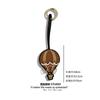 Brown Hot Air Balloon Leather Bag Charm Backpack Pendant High-End Handmade Keychain Cute
