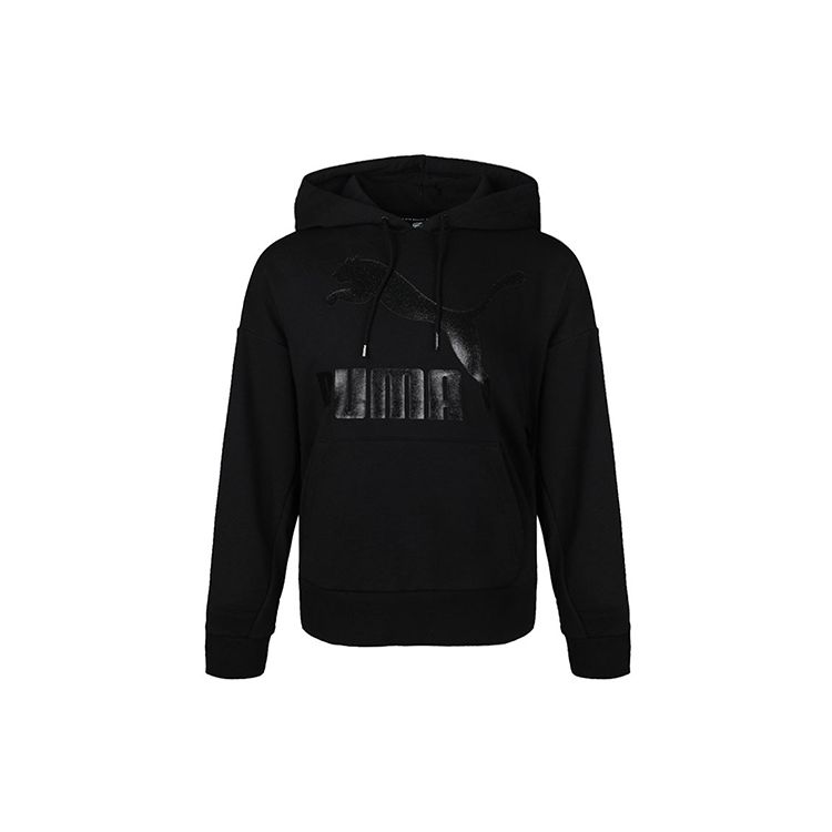 

PUMA Casual Printed Logo Knit Hoodie Женские топы Черный 599197-51 S