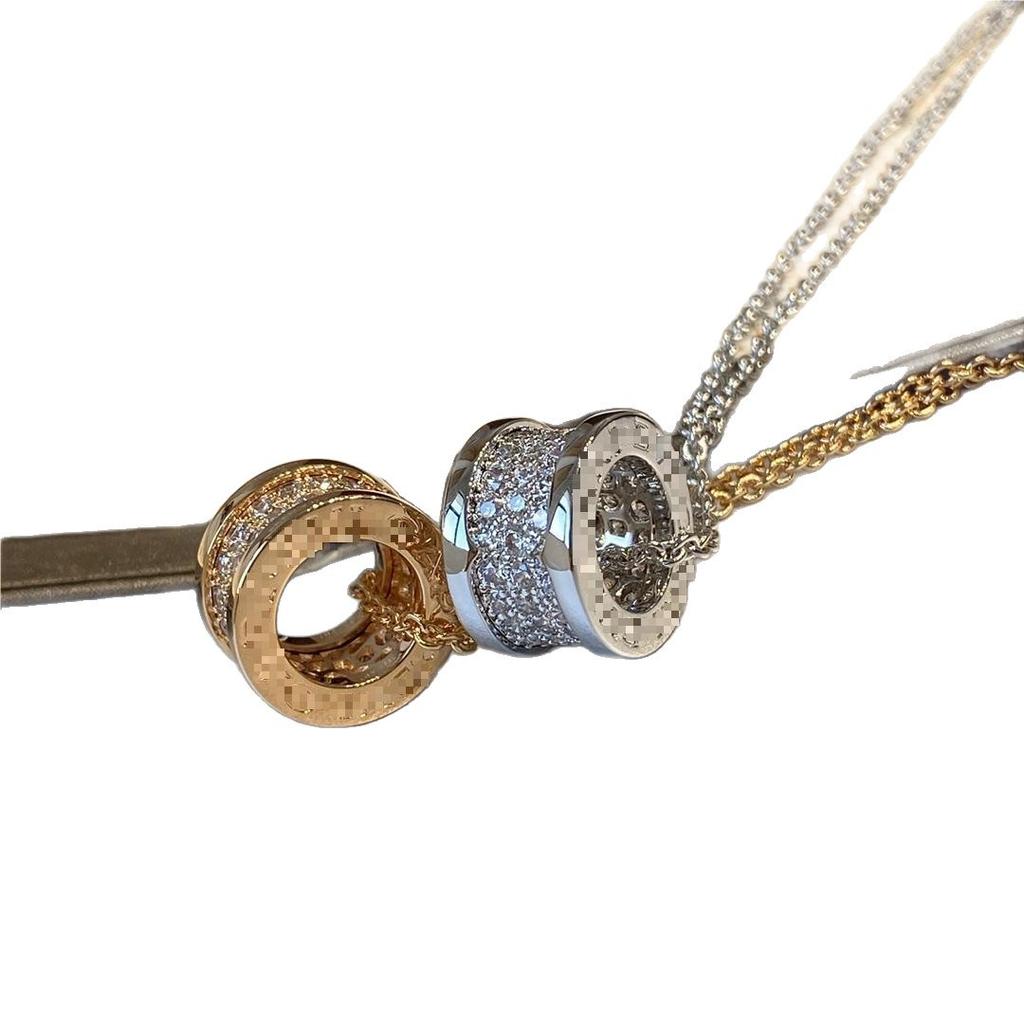 V Gold Seiko Edition CNC Seiko Große Taille Voll Diamant Halskette Partner Modell Vergoldet 18k