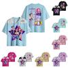 Children's Fashion Printed Round Neck Short Sleeved Pullover Top