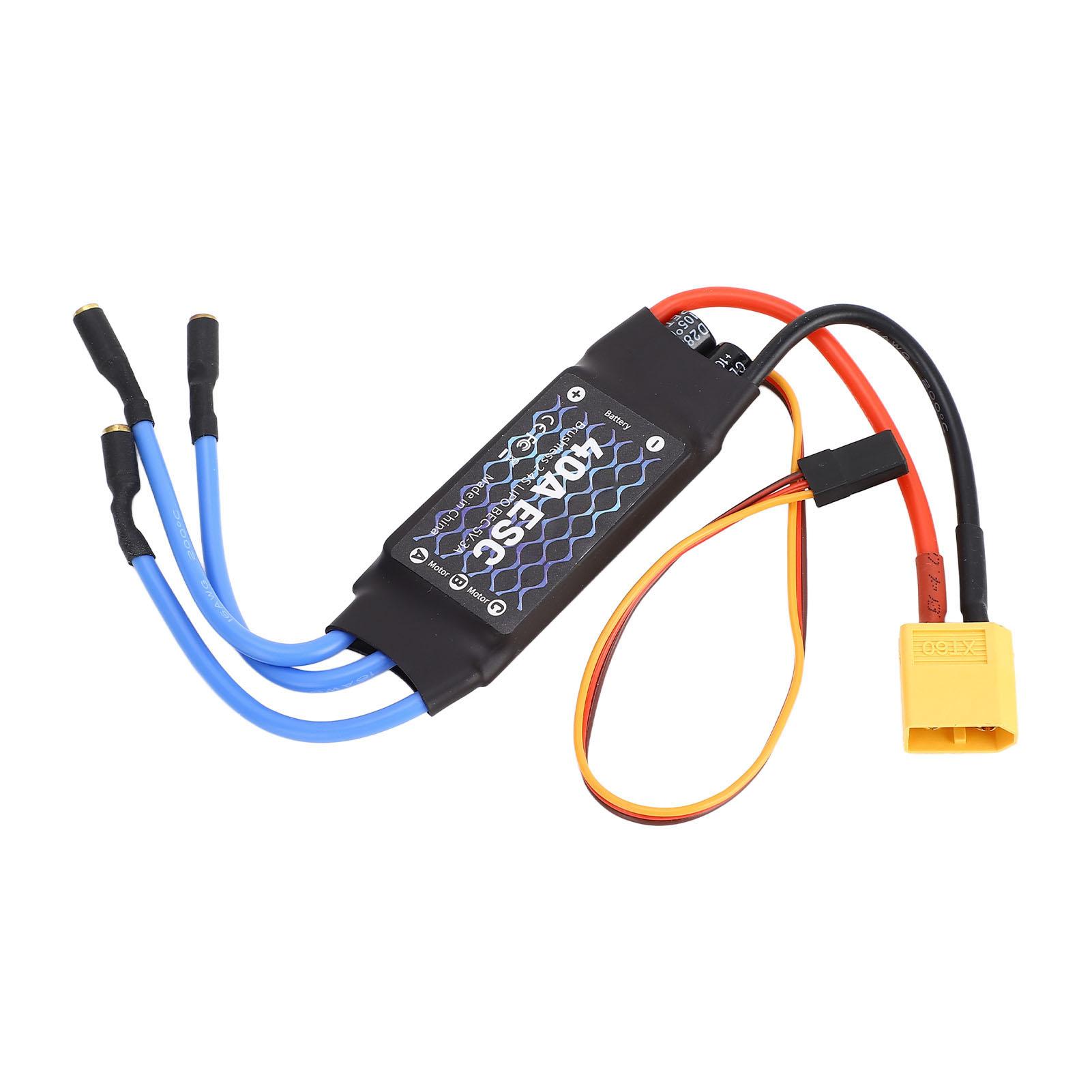 

Brushless ESC 40A XT60 Plug Brushless ESC for RC Fixed Wing Aircraft Small Quadrotor