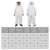 Professional Beekeepers Bee Suit Anti-Bee Veil Hood Hat Beekeeping Suit Jumpsuit Zipper Breathable Bee Repellent Clothing