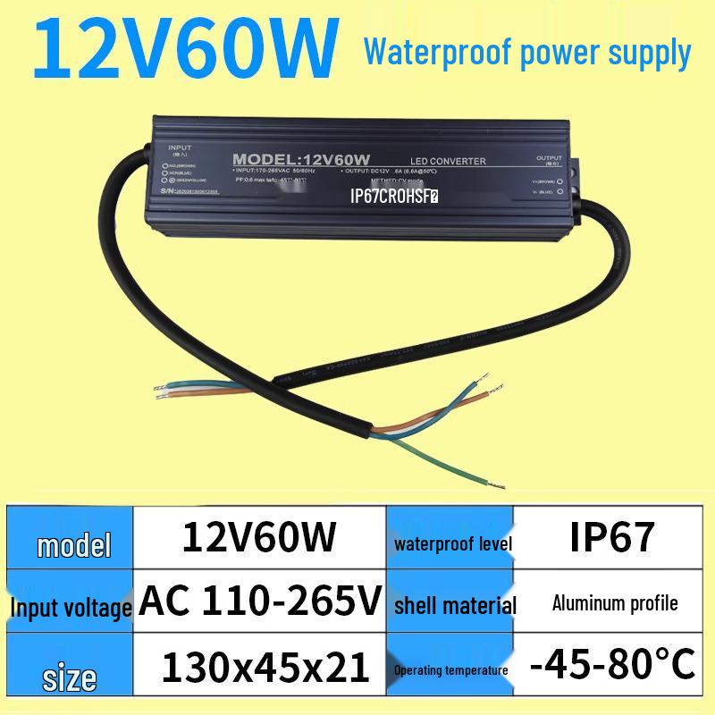 220V to 12V/24V IP67 Waterproof 400W LED Submersible Power Supply Transformer