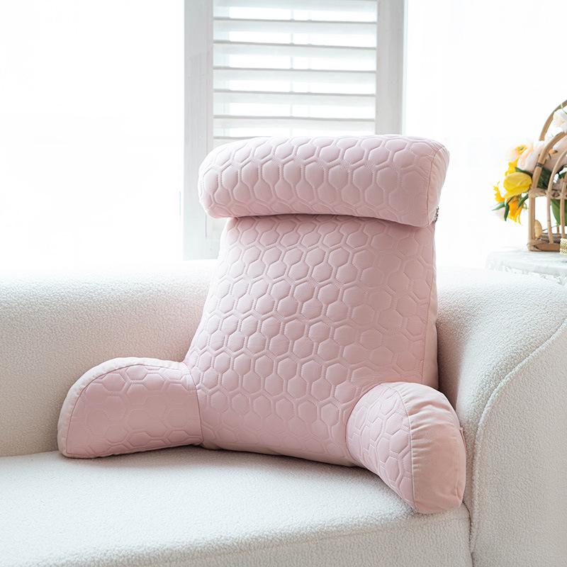 Ice Silk Latex Headboard Cushion: Soft Backrest Pillow for Sofa and Bed with Cool Comfort