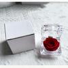 Preserved Rose Jewelry Box Acrylic Transparent Eternal Flower Case Valentine's Day Gift Box for Ring Necklace Proposal Jewelry