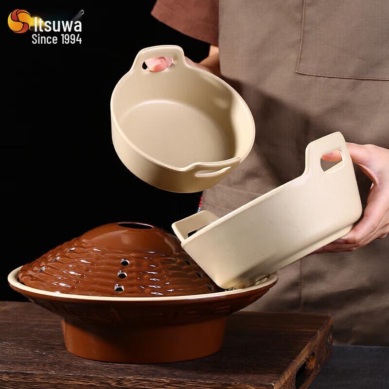 Wuhe Retro Melamine Hot Pot Serving Platter