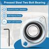 uxcell Pillow Block Bearings of Hole Steel Flange Mount Bearing with SBPFL205-16 (Set 2), 1-inch Diameter, Unit, Wrench.