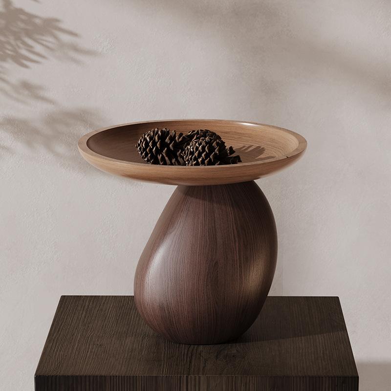 Pinecone Tray Resin Handicrafts Abstract Mushroom Desktop Storage Container Fruit Platter Candy Bowl Home Decoration Accessories