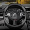 Leather Car Steering Wheel Cover for Nissan Qashqai J11 J10 J12 Tiida Juke F15 Navara D40 X-trail T30 T31 T32 T33 Pathfinder R51
