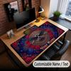 Rose Floral Theme Custom Mouse Pad Personalized With Name Text Customized Desk Mat For Office Home Decor