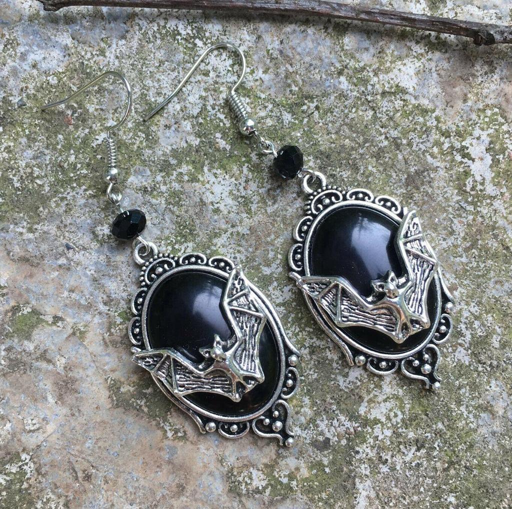 Gothic Viktorianische Fledermaus-Ohrringe - Heißer Verkauf